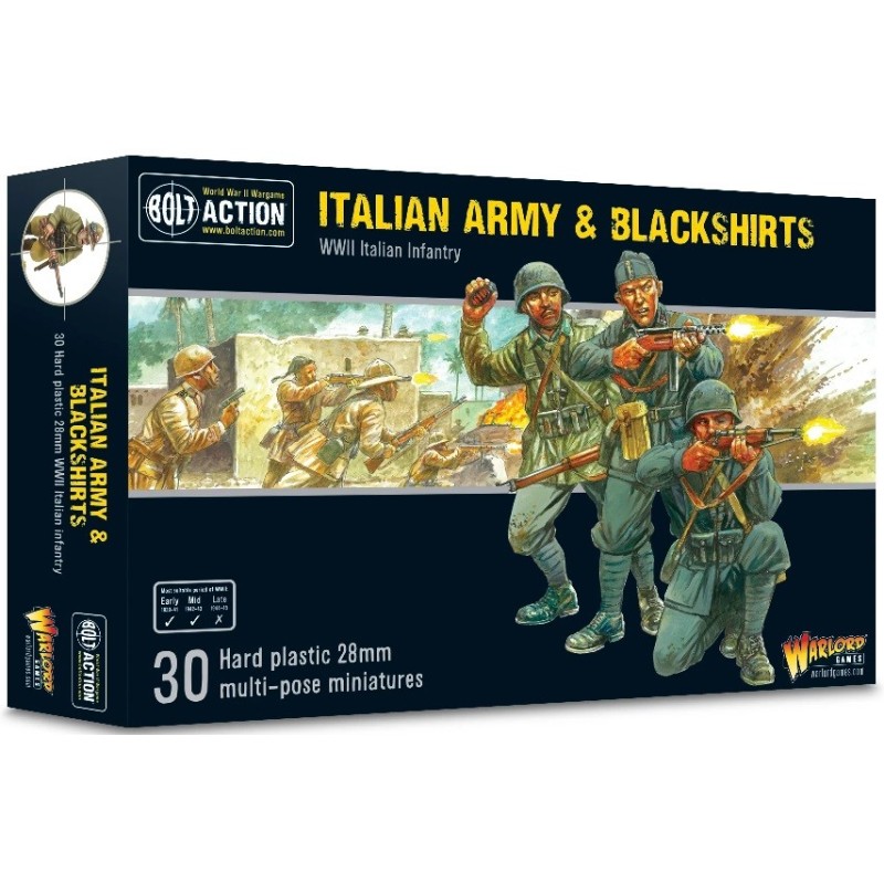 INFANTERIA ITALIANA & CAMISAS NEGRAS -Escala 1/56- Warlord Games 402015801 INFANTERIA ITALIANA & CAMISAS NEGRAS -Escala 1/56- Warlord Games 402015801
