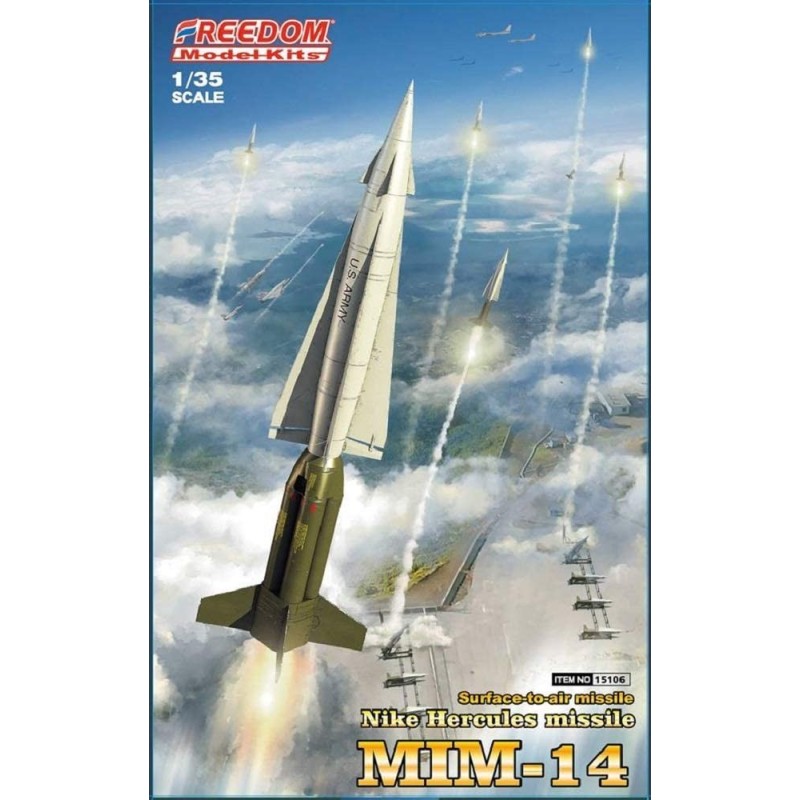 MISIL ANTIAEREO NIKE HERCULES MIM-14 -Escala 1/35- Freedom Model Kit 15106 MISIL ANTIAEREO NIKE HERCULES MIM-14 -Escala 1/35- Freedom Model Kit 15106