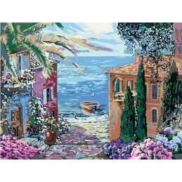 CREART PAISAJE MEDITERRANEO (KIT PARA PINTAR CON NUMEROS) RAVENSBURGER 23913