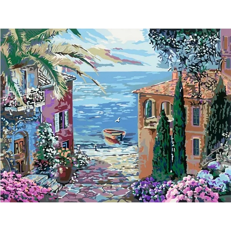 CREART PAISAJE MEDITERRANEO (KIT PARA PINTAR CON NUMEROS) RAVENSBURGER 23913