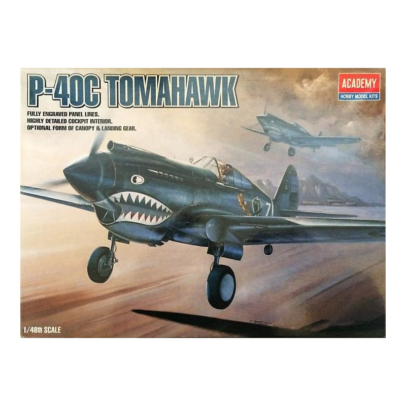 CURTISS P-40 C TOMAHAWK "Flying Tigers" -Escala 1/48- Academy 12280 CURTISS P-40 C TOMAHAWK "Flying Tigers" -Escala 1/48- Academy 12280