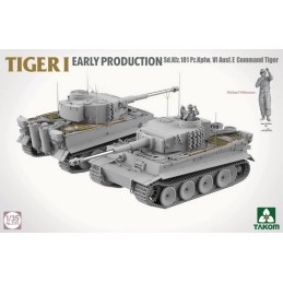 SET 2 x TIGER I (Early) -Escala 1/35- & M. Wittmann -Escala 1/16- Takom 2195W