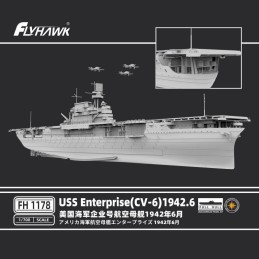 PORTAAVIONES U.S.S. Enterprise CV-6 (1942) -Escala 1/700- FlyHawk 1178 PORTAAVIONES U.S.S. Enterprise CV-6 (1942) -Escala 1/700- FlyHawk 1178