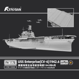 PORTAAVIONES U.S.S. Enterprise CV-6 (1942) -Escala 1/700- FlyHawk 1178 PORTAAVIONES U.S.S. Enterprise CV-6 (1942) -Escala 1/700- FlyHawk 1178