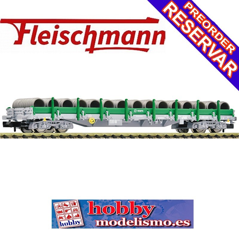 VAGON PLATAFORMA TELEROS CON CARGA DE ROLLOS DE CABLE - ESCALA N - FLEISCHMANN 6660100 VAGON PLATAFORMA TELEROS CON CARGA DE ROLLOS DE CABLE - ESCALA N - FLEISCHMANN 6660100