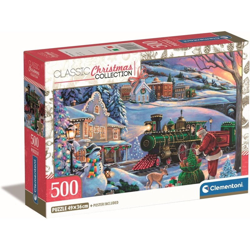PUZZLE 500 Pzas TREN DE NAVIDAD (490 x 360 mm) - CLEMENTONI 35566 PUZZLE 500 Pzas TREN DE NAVIDAD (490 x 360 mm) - CLEMENTONI 35566
