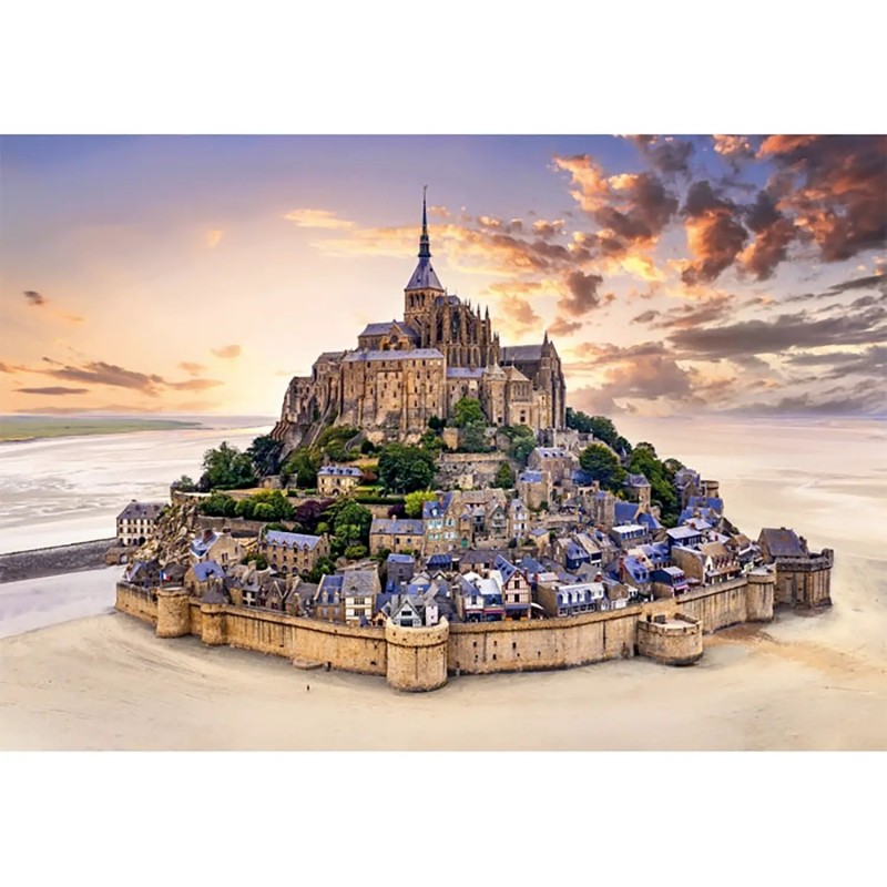 PUZZLE 1500 Pzas AMANECER MONT SAINT-MICHEL (843 x 592 mm) - Clementoni 31818 PUZZLE 1500 Pzas AMANECER MONT SAINT-MICHEL (843 x 592 mm) - Clementoni 31818