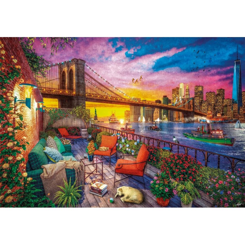 PUZZLE 3000 PZS AMANECER EN MANHATTAN (119 X 85 CMS) - CLEMENTONI 33552