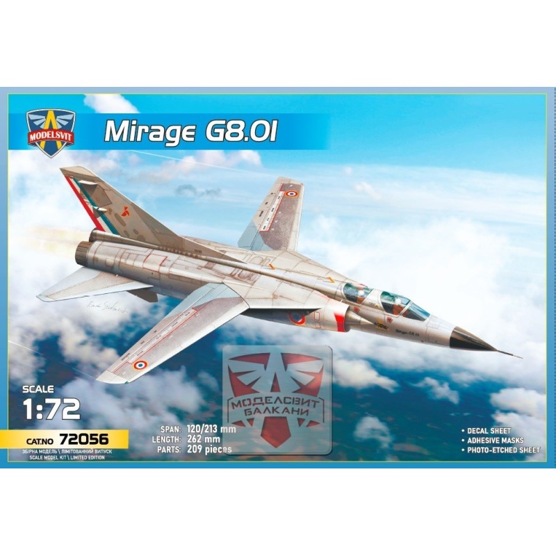 DASSAULT MIRAGE G8.01 -Escala 1/72- Modelvit MSVIT72056