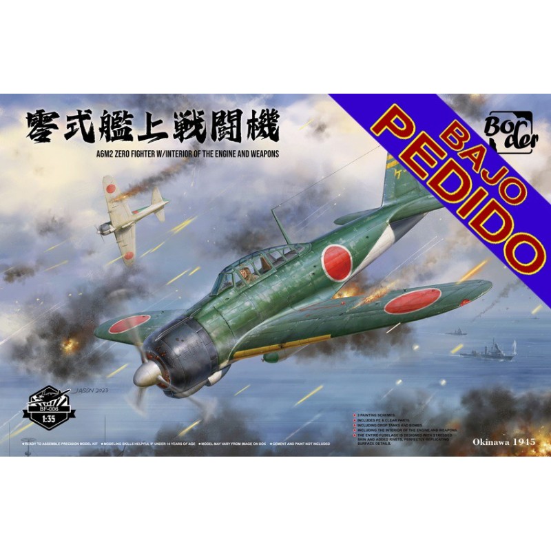 MITSUBISHI ZERO A6M2 -Escala 1/35- Border Model BF-006 MITSUBISHI ZERO A6M2 -Escala 1/35- Border Model BF-006