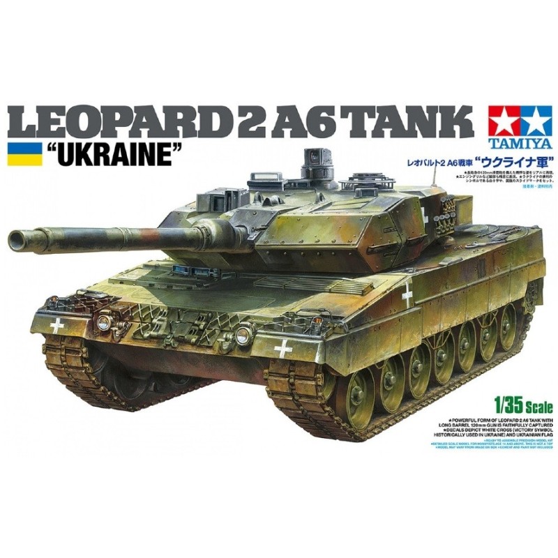 CARRO DE COMBATE LEOPARD 2 A6 Ukrania -Escala 1/35- Tamiya 25207