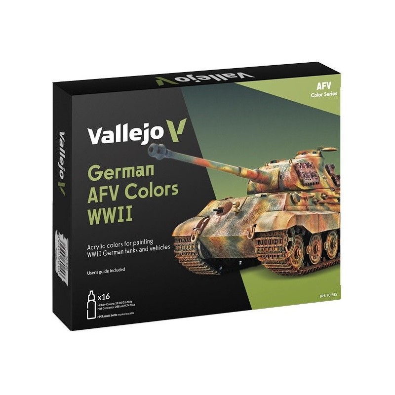 SET MODEL COLOR "German AFV Colors WWII" - Acrylicos Vallejo 70255 SET MODEL COLOR "German AFV Colors WWII" - Acrylicos Vallejo 70255