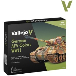 SET MODEL COLOR "German AFV Colors WWII"  - Acrylicos Vallejo 70255