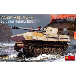 TRACTOR RSO Selbstfahrlafette & CAÑON Pak 40/4 (75 mm) -Escala 1/35- MiniArt 35483
