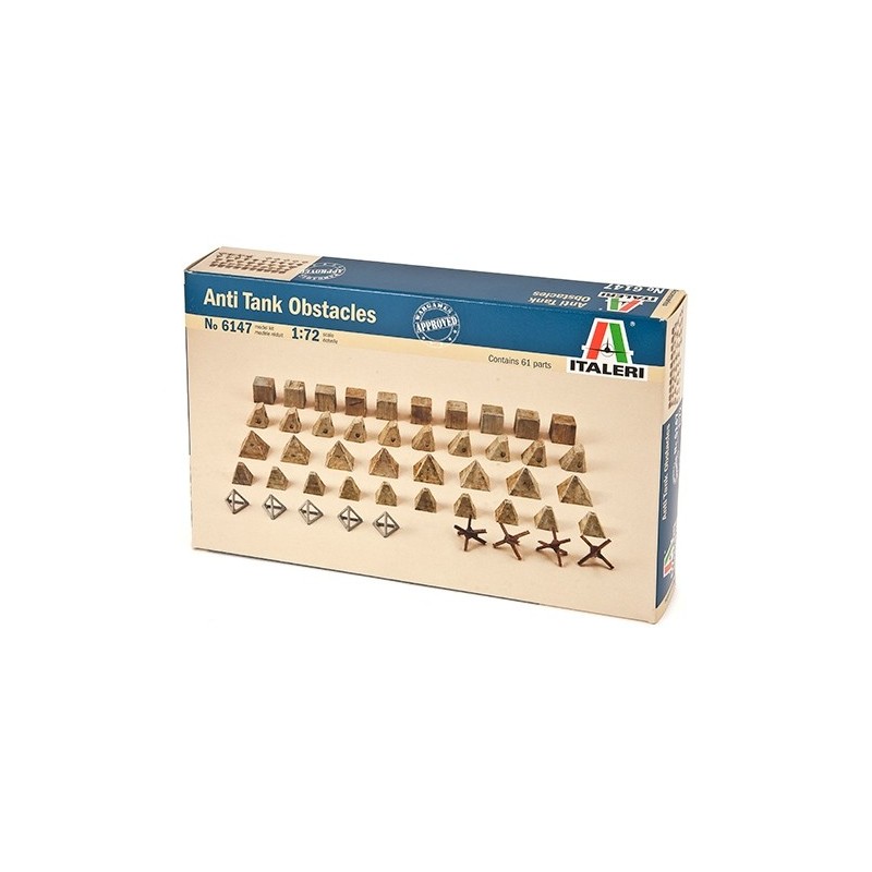 SET OBSTACULOS ANTICARRO -Escala 1/72- Italeri 6147