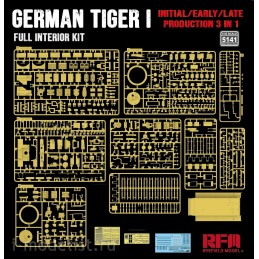 INTERIORES CARRO DE COMBATE SD.KFZ.181 TIGER I Early/ Mid/ Late -Escala 1/35- RyeField Model 5141