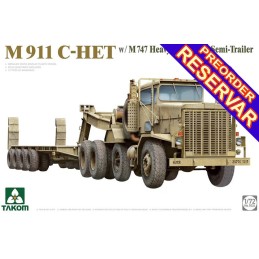 CABEZA TRACTORA M-911 C-HET & SEMI-TRAILER M-747 -Escala 1/72- Takom 5024
