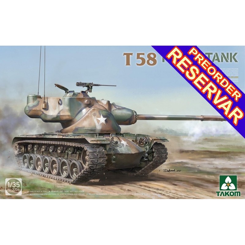 CARRO DE COMBATE T-58 -Escala 1/35- Takom 2204 CARRO DE COMBATE T-58 -Escala 1/35- Takom 2204