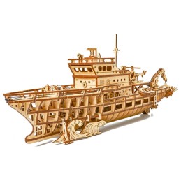 BARCO DE EXPLORACION OCEANICA KIT 3D EN MADERA - Wood Trick WDTK020