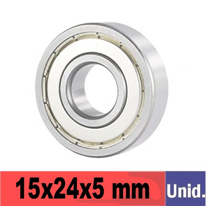 RODAMIENTO abec3 2Z 15x24x5 mm unidad