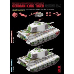 CARRO DE COMBATE Sd. Kfz. 182 KINGTIGER (Standard Version) Ardenas 1944 -Escala 1/35- RyeField Model 5137