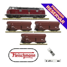 Z21 SET DE INICIO DIGITAL CON LOCOMOTORA DIESEL BR221 Y VAGONES DE MERCANCIAS - FLEISCHMANN 5170003