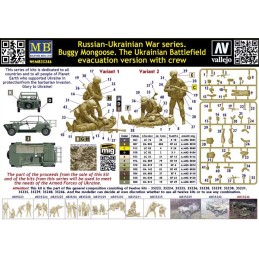 Russian - Ukrainian War Series: BUGGY MONGOOSE & SANITARIOS UKRANIANOS -Escala 1/35- Master Box 35246