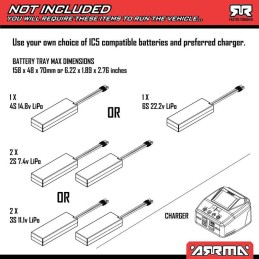 COCHE 1/8 NOTORIOUS 6S 4X4 RTR NEGRO