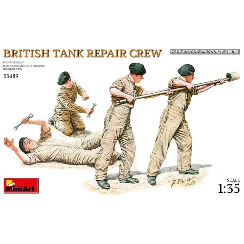 TRIPULACION BRITANICA REPARANDO -Escala 1/35- MiniArt 35489