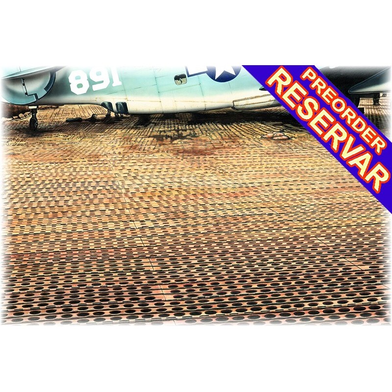 PISTA DE ATERRIZAJE PREFABRICADA TIPO PSP (300 x 400 mm) -Escala 1/48- Eduard 8801 PISTA DE ATERRIZAJE PREFABRICADA TIPO PSP (300 x 400 mm) -Escala 1/48- Eduard 8801