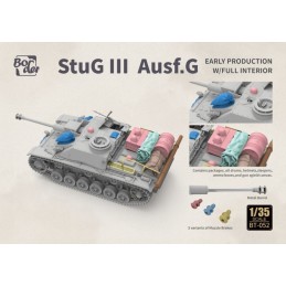 CAÑON DE ASALTO SD.KFZ. 142/1 STUG III G Early (Interiores) -Escala 1/35- Border Model  BT-052 CAÑON DE ASALTO SD.KFZ. 142/1 STUG III G Early (Interiores) -Escala 1/35- Border Model  BT-052