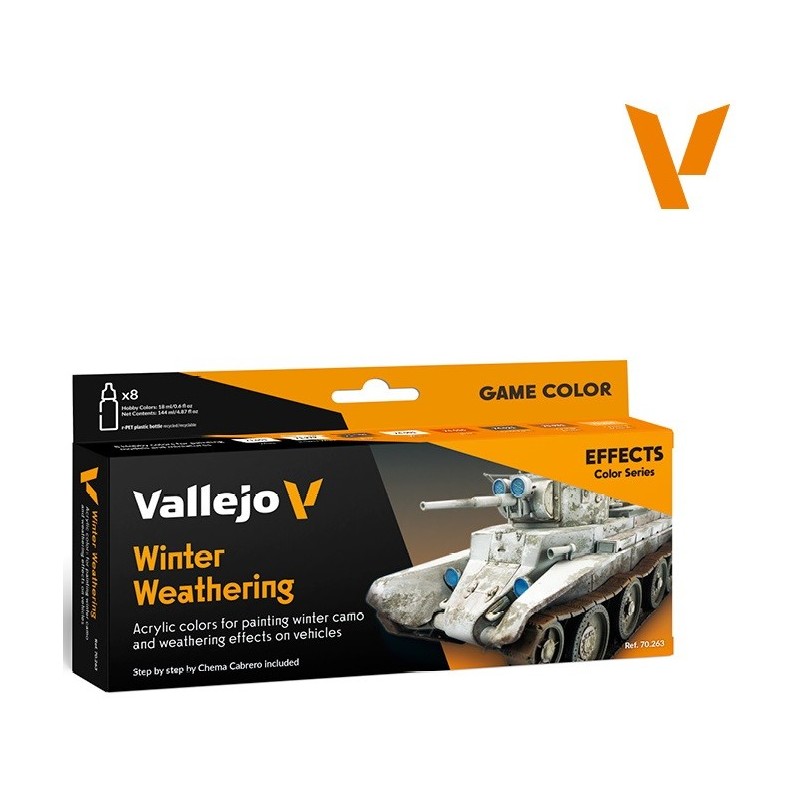 SET PINTURAS WINTER WATHERING VALLEJO 70263 SET PINTURAS WINTER WATHERING VALLEJO 70263