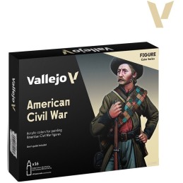 SET PINTURAS AMERICAN CIVIL WAR (16 BOTES )VALLEJO 70256