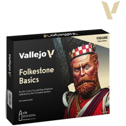 MODEL COLOR SET FOLKSTONE BASIC (16 BOTES DE 18ml) VALLEJO 70101