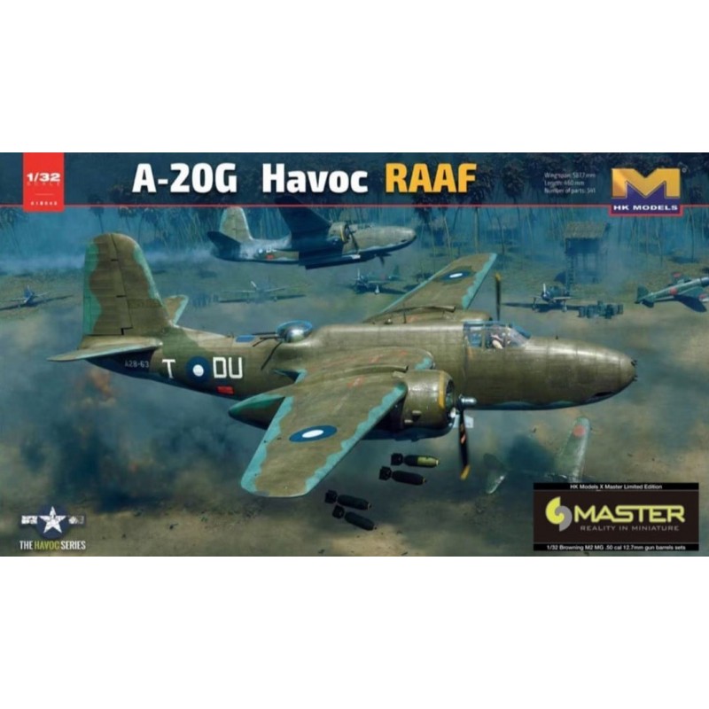 DOUGLAS A-20 G HAVOC R.A.A.F. (Master Edition) -Escala 1/32- HONG KONG MODEL 01E42(A)