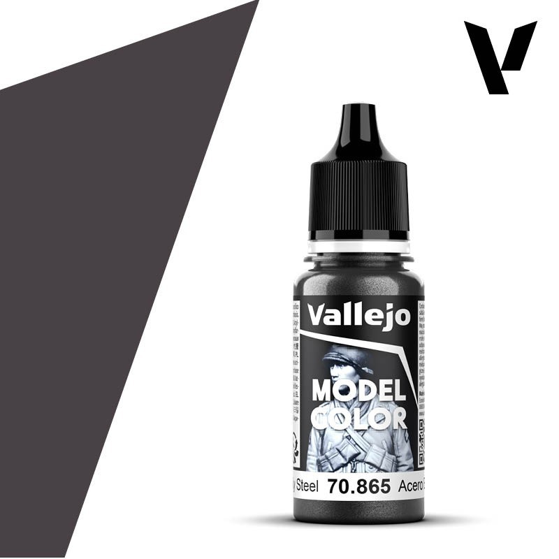 PINTURA ACRILICA ACERO ENGRASADO (18ml) P196 VALLEJO 70865
