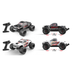 MONSTER TRUCK HYPER GO MT10 BRUSHLESS ESCALA 1/10  BLANCO