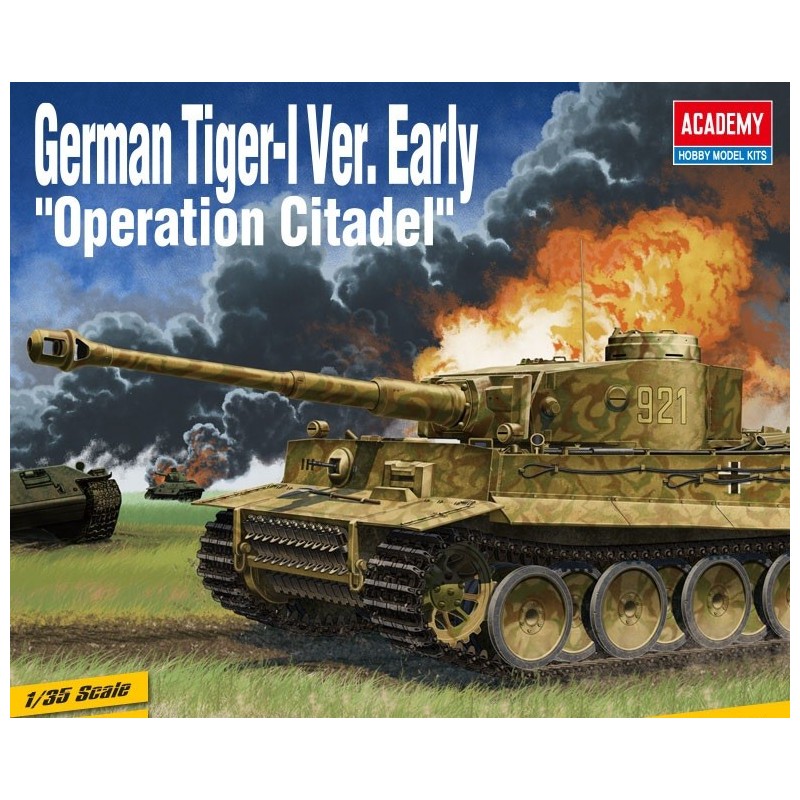 CARRO DE COMBATE SD.KFZ.181 TIGER I Early "Operation Citadel" -Escala 1/35- Academy 13509