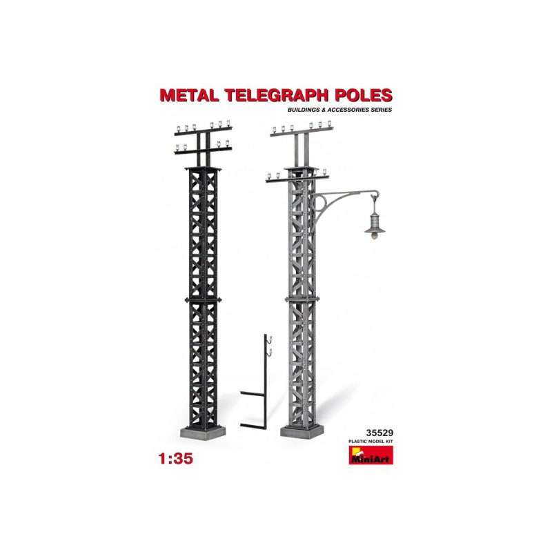POSTES DE TELEGRAFO METALICOS -Escala 1/35- MiniArt 35529