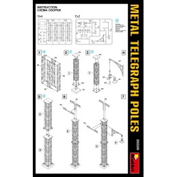 POSTES DE TELEGRAFO METALICOS -Escala 1/35- MiniArt 35529