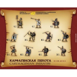 INFANTERIA CARTAGINESA (Siglo III - I A.J.C.) -Escala 1/72- Zvezda 8010
