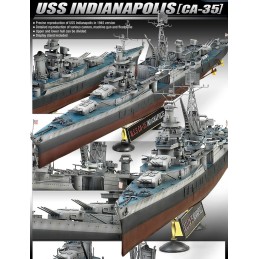 CRUCERO U.S.S. INDIANAPOLIS CA-35 -Escala 1/350 - Academy 14107