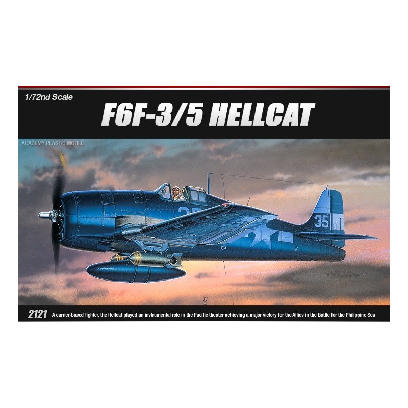 GRUMMAN F6F-3/5 HELLCAT -Escala 1/72- Academy 12481 GRUMMAN F6F-3/5 HELLCAT -Escala 1/72- Academy 12481