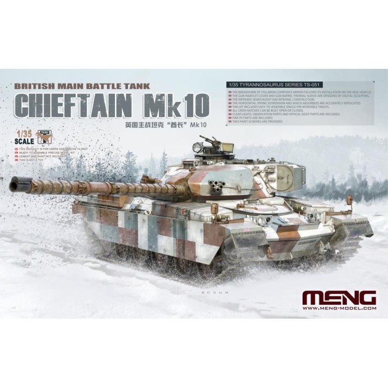 CARRO DE COMBATE CHIEFTAIN MK.10 -Escala 1/35- Meng Model TS-051