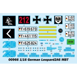 CARRO DE COMBATE Leopard 2A6 -Escala 1/16- Trumpeter 00966 CARRO DE COMBATE Leopard 2A6 -Escala 1/16- Trumpeter 00966