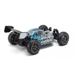 COCHE KYOSHO Inferno Neo 4.0 1:8 RC Brushless EP Readyset - T2 Blanco - Celeste K.34118T2B