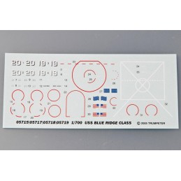 BUQUE DE MANDO & CONTROL U.S.S. BLUE RIDGE LCC-19 (1997) -Escala 1/700- Trumpeter 05715