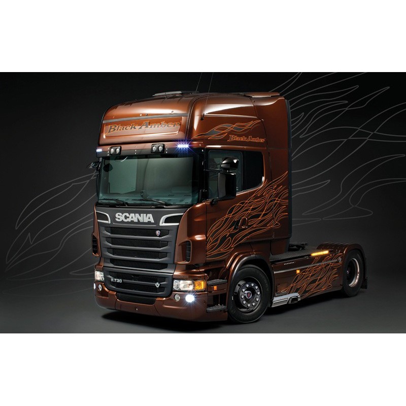 CAMION SCANIA R730 "BLACK AMBER" -Escala 1/24- Italeri 3897