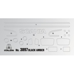 CAMION SCANIA R730 "BLACK AMBER" -Escala 1/24- Italeri 3897