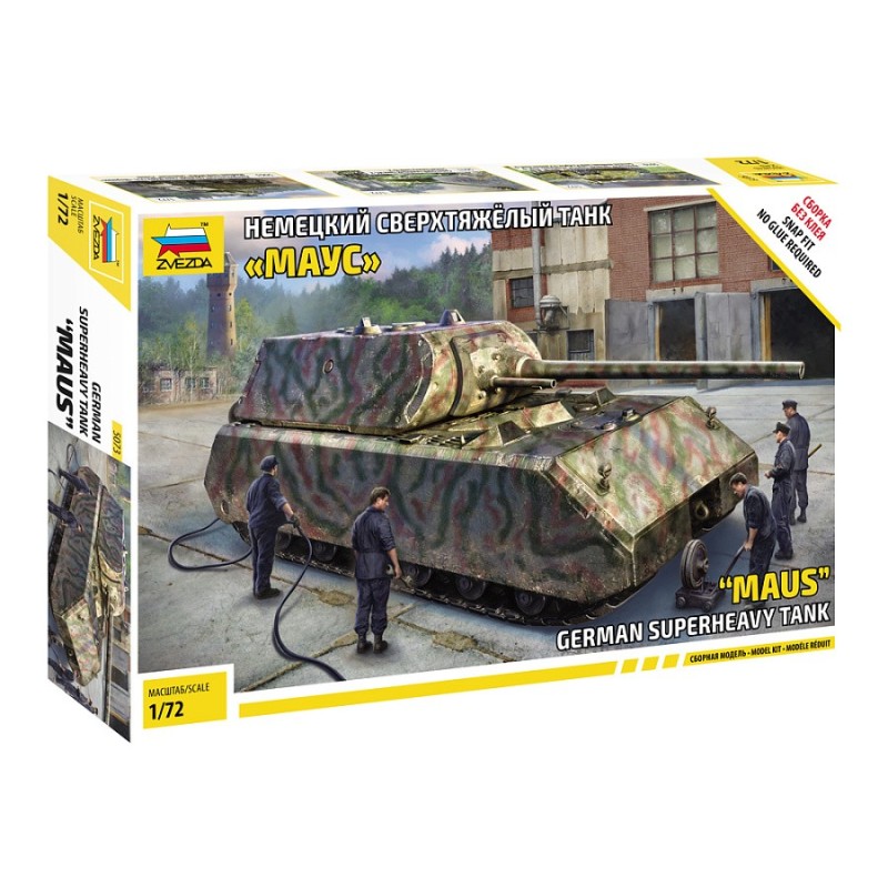 CARRO DE COMBATE Sd.Kfz. 205 PANZER VIII MAUS -Escala 1/72- Zvezda 5073
